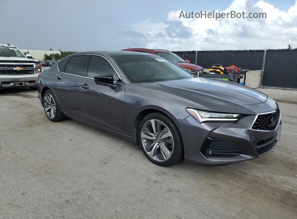 19UUB6F67MA006258 2021 ACURA TLX Серый Передняя правая четверть