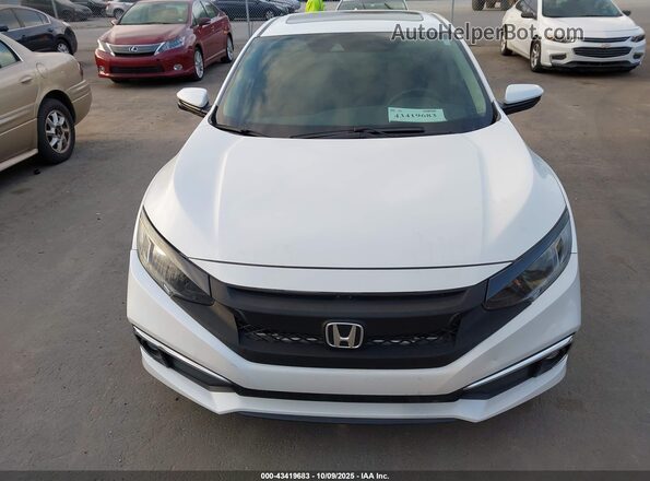 19XFC1F70LE210413 2020 HONDA CIVIC White Instrument cluster view