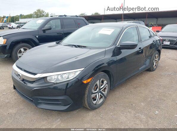 19XFC2F58JE016813 2018 HONDA CIVIC Black Առջևի ձախ երեք քառորդ տեսարան