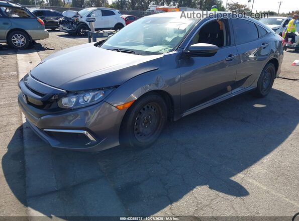19XFC2F61LE212636 2020 HONDA CIVIC Серый Передняя левая четверть