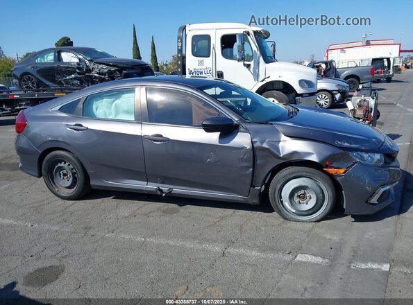 19XFC2F61LE212636 2020 HONDA CIVIC Серый Вид задней части салона