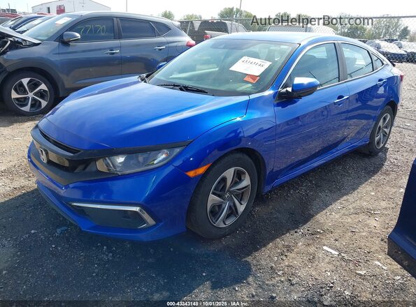 19XFC2F62LE030508 2020 HONDA CIVIC Blue Առջևի ձախ երեք քառորդ տեսարան