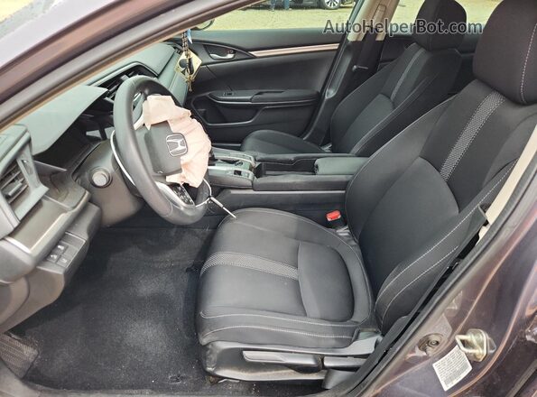 19XFC2F69LE009042 2020 HONDA CIVIC Gray Widok wnętrza z przodu