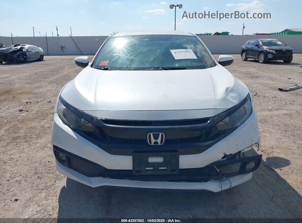 19XFC2F83LE005862 2020 HONDA CIVIC White Instrument cluster view