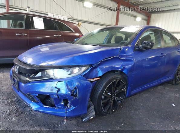 19XFC2F87LE027122 2020 HONDA CIVIC Blue Widok z przodu