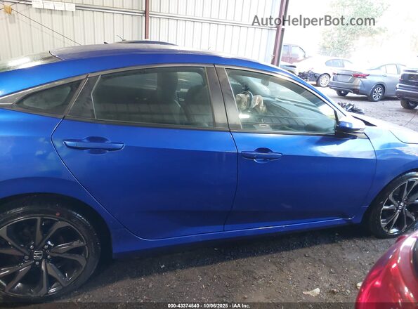 19XFC2F87LE027122 2020 HONDA CIVIC Blue Widok wnętrza z tyłu