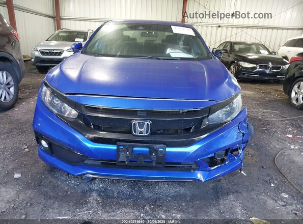 19XFC2F87LE027122 2020 HONDA CIVIC Blue Widok zestawu wskaźników