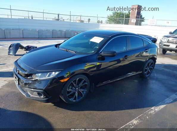 19XFC2F89LE209758 2020 HONDA CIVIC Black Przód lewy