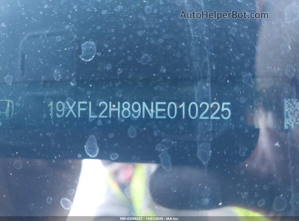 19XFL2H89NE010225 2022 HONDA CIVIC Silver 