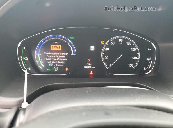 19XZE4F56LE009090 2020 HONDA INSIGHT Gray Սարքավորումների վահանակի տեսք