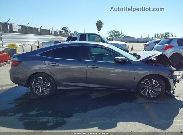 19XZE4F92NE002174 2022 HONDA INSIGHT Gray Widok wnętrza 360 stopni