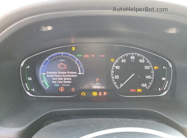 19XZE4F94LE010337 2020 HONDA INSIGHT Black Вид щитка приладів