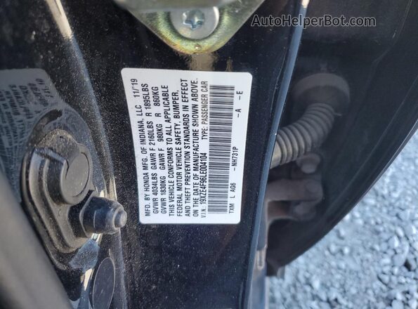 19XZE4F96LE004104 2020 HONDA INSIGHT Black Engine compartment view