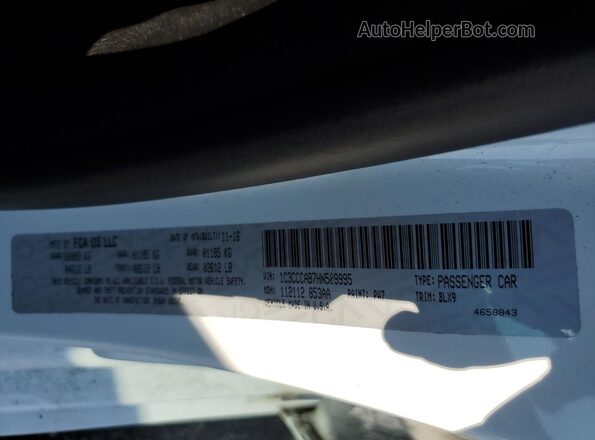 1C3CCCAB7HN509995 2017 CHRYSLER 200 White 