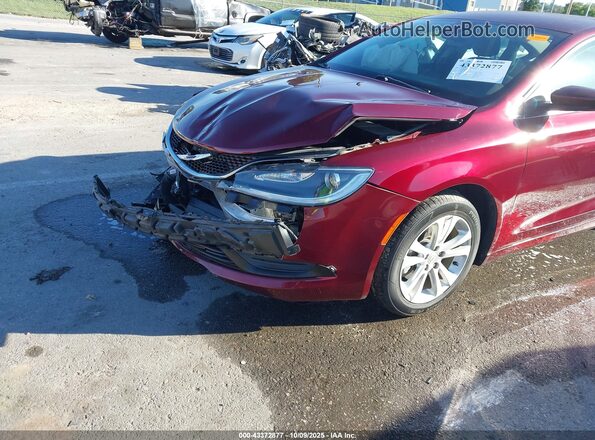 1C3CCCFB1HN510648 2017 CHRYSLER 200 Red Widok z przodu