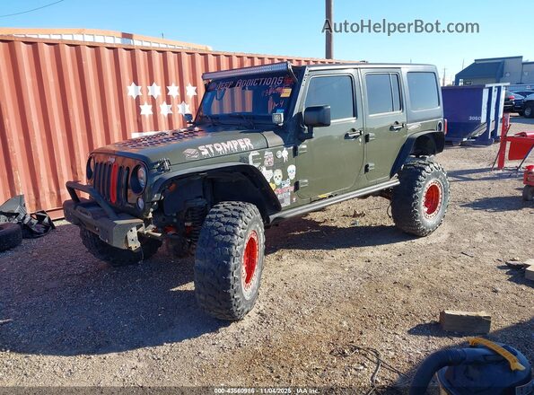 1C4BJWDG8GL123456 2016 JEEP WRANGLER UNLIMITED Green Front left