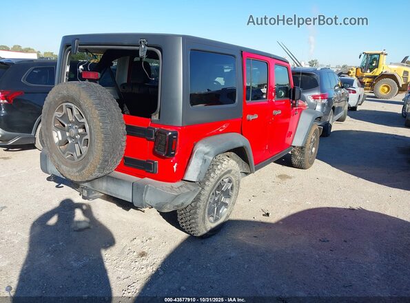 1C4BJWFG1GL128236 2016 JEEP WRANGLER UNLIMITED Красный Задняя правая четверть