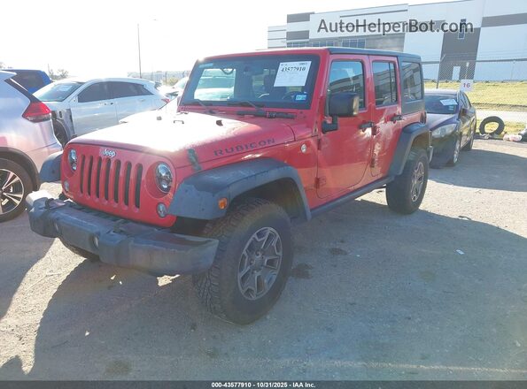 1C4BJWFG1GL128236 2016 JEEP WRANGLER UNLIMITED Красный Передняя левая четверть