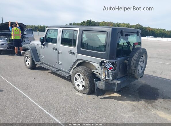 1C4BJWKG0GL293636 2016 JEEP WRANGLER UNLIMITED Серебряный Задняя левая четверть