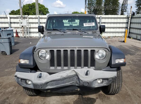 1C4GJXAN2JW266648 2018 JEEP WRANGLER Gray 