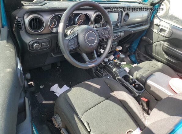 1C4HJXDG5LW205346 2020 JEEP WRANGLER Синий Вид панели приборов