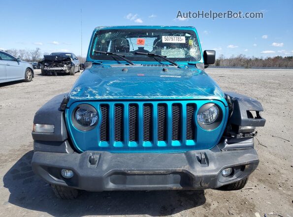 1C4HJXDG5LW205346 2020 JEEP WRANGLER Синий Вид спереди