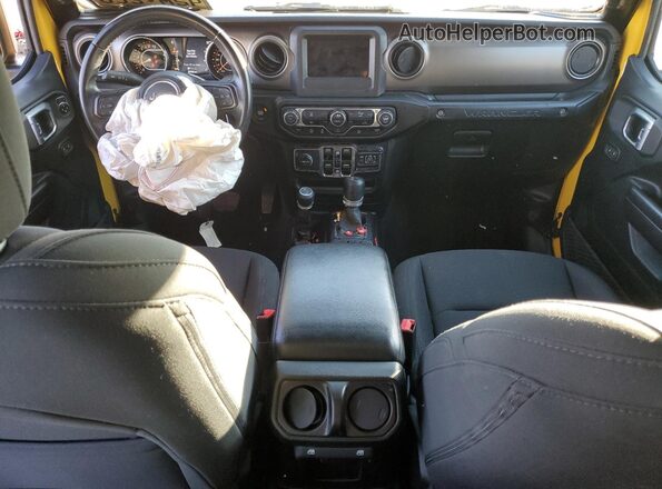 1C4HJXDG5LW334834 2020 JEEP WRANGLER Yellow Вид панелі приладів