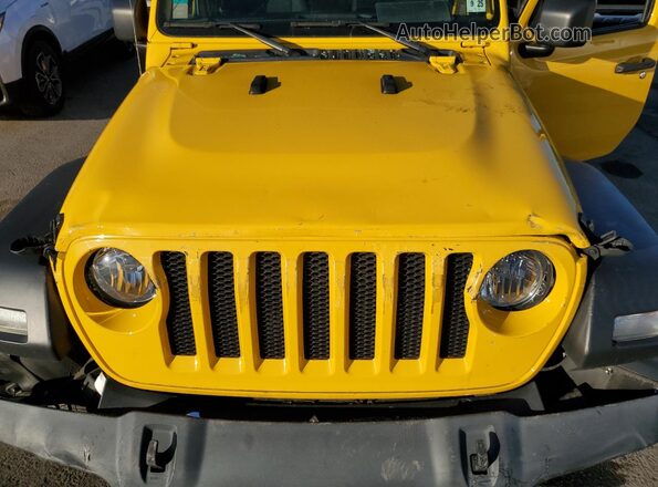 1C4HJXDG5LW334834 2020 JEEP WRANGLER Yellow Вид підкапотного простору