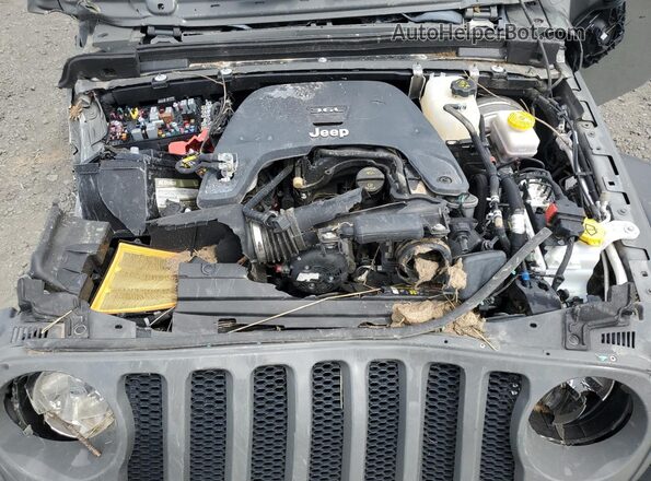 1C4HJXDG7LW220141 2020 JEEP WRANGLER Gray Вид підкапотного простору