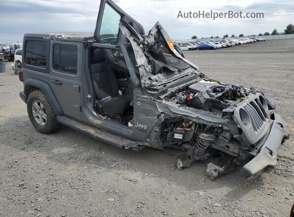 1C4HJXDG7LW220141 2020 JEEP WRANGLER Gray Передня права чверть