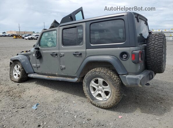 1C4HJXDG7LW220141 2020 JEEP WRANGLER Gray Задня ліва чверть