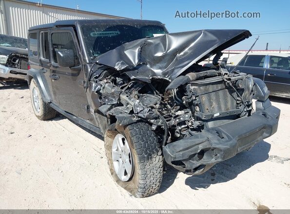 1C4HJXDG8KW568898 2019 JEEP WRANGLER UNLIMITED Gray წინა ხედი