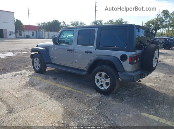 1C4HJXDN0LW199289 2020 JEEP WRANGLER UNLIMITED Silver Tył lewy