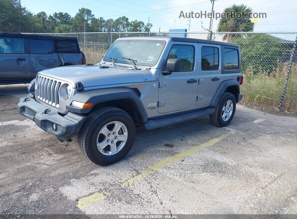 1C4HJXDN0LW199289 2020 JEEP WRANGLER UNLIMITED Silver Przód lewy