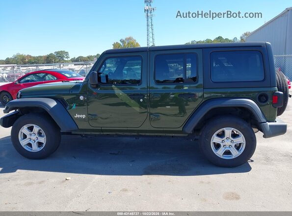 1C4HJXDN0LW337901 2020 JEEP WRANGLER UNLIMITED Green Սալոնի 360 աստիճան տեսք