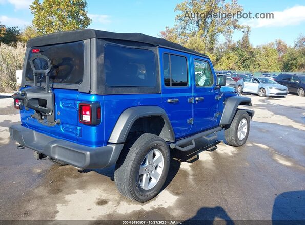 1C4HJXDN2MW740330 2021 JEEP WRANGLER UNLIMITED Blue უკანა მარჯვენა