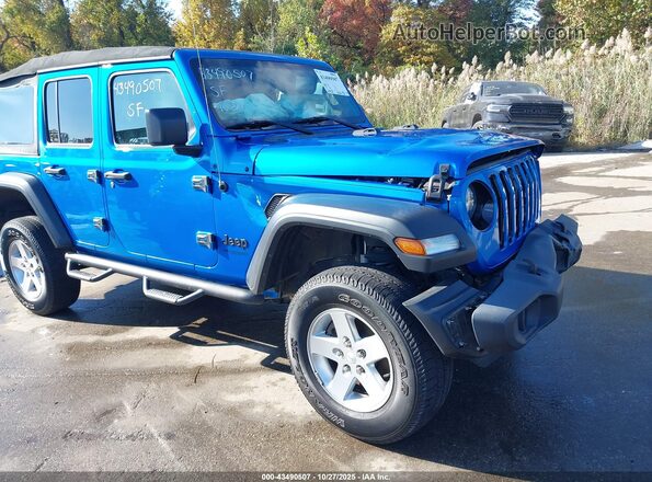 1C4HJXDN2MW740330 2021 JEEP WRANGLER UNLIMITED Blue 