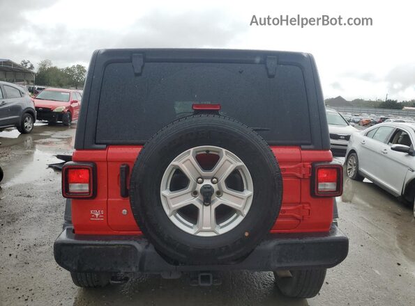 1C4HJXDN3LW223987 2020 JEEP WRANGLER Red Rear view