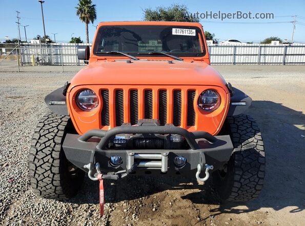 1C4HJXDN4LW285365 2020 JEEP WRANGLER Orange Widok z przodu