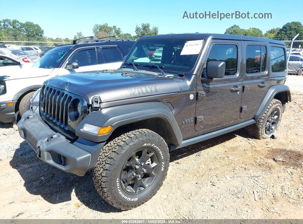 1C4HJXDN8LW159302 2020 JEEP WRANGLER UNLIMITED Gray Передня ліва чверть