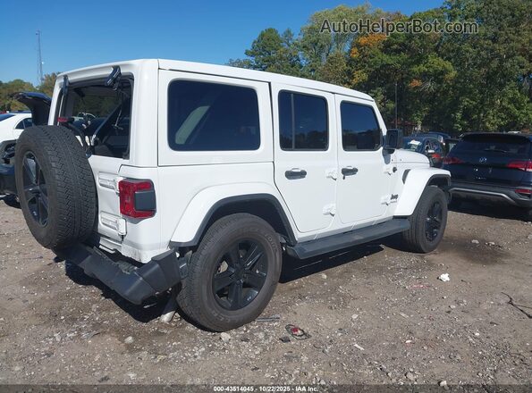 1C4HJXEN6MW554580 2021 JEEP WRANGLER UNLIMITED White Tył prawy