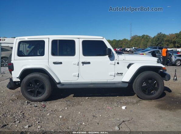 1C4HJXEN6MW554580 2021 JEEP WRANGLER UNLIMITED White Widok wnętrza z tyłu