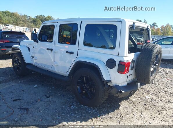 1C4HJXEN6MW554580 2021 JEEP WRANGLER UNLIMITED White Tył lewy