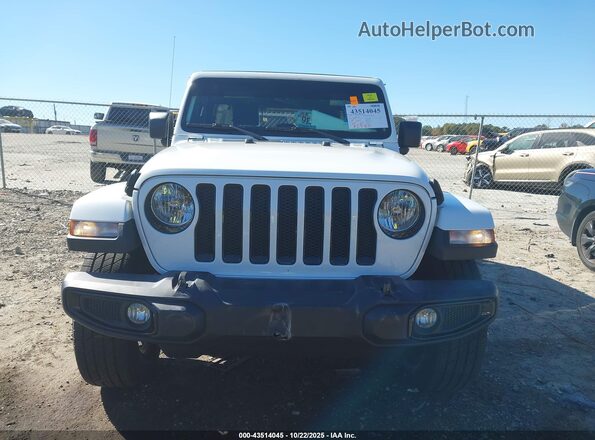 1C4HJXEN6MW554580 2021 JEEP WRANGLER UNLIMITED White Widok zestawu wskaźników
