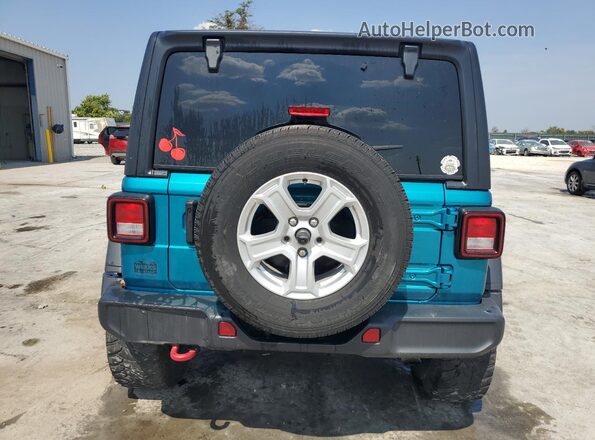 1C4HJXFN2LW335192 2020 JEEP WRANGLER Blue Հետևի տեսք