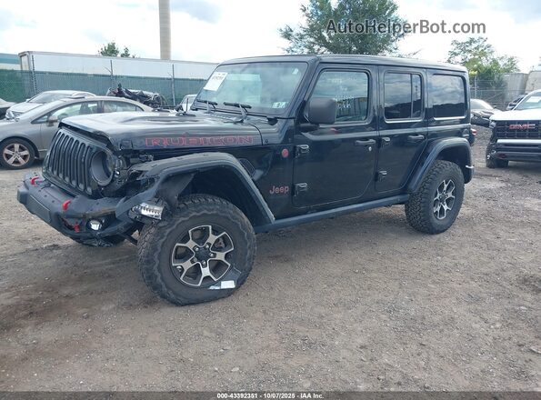 1C4HJXFN4LW176787 2020 JEEP WRANGLER UNLIMITED Black Առջևի ձախ երեք քառորդ տեսարան
