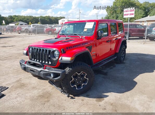 1C4HJXFN4LW339289 2020 JEEP WRANGLER UNLIMITED Red Vista tres cuartos delantera izquierda