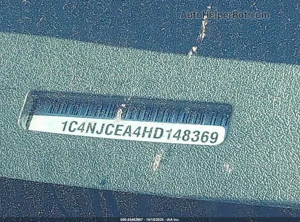 1C4NJCEA4HD148369 2017 JEEP COMPASS Black ძრავის განყოფილების ხედი
