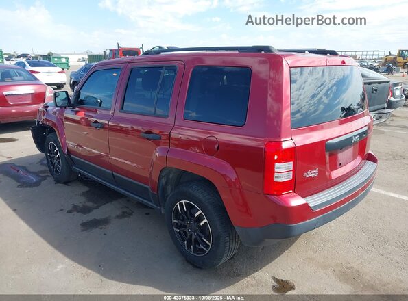 1C4NJPBA2HD141450 2017 JEEP PATRIOT Красный Задняя левая четверть