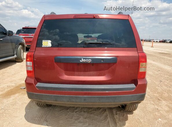 1C4NJPBA9GD562273 2016 JEEP PATRIOT Maroon Вид ззаду